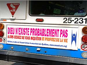 Campagne mondiale de propagande athée dans des dizaines de grandes villes à travers le monde