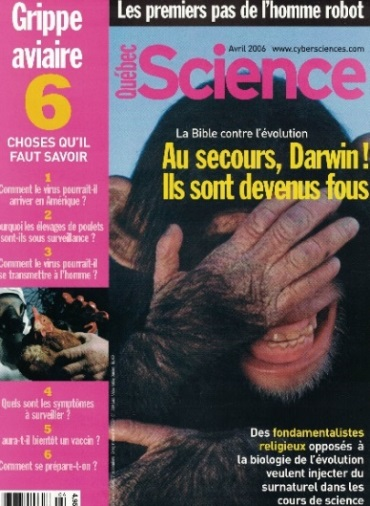 Couverture de la revue Québec science, numéro spécial d'avril 2006