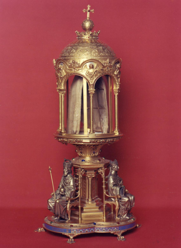 La Sainte Coiffe de Cahors dans son reliquaire