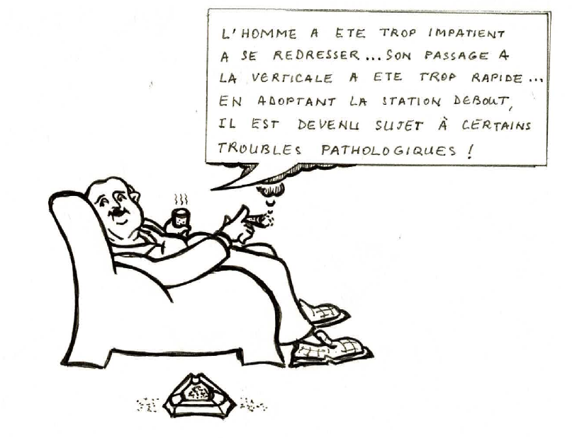 Humour sur ceux qui sont trop assis