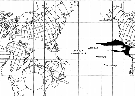 Carte de Jenkyns: la dérive des continents