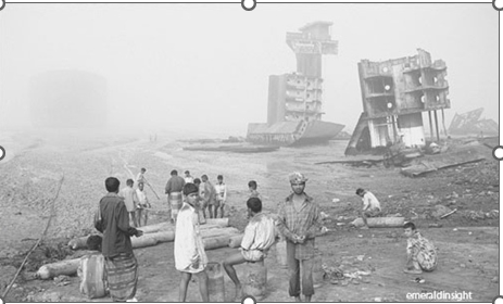 Photo des dégats du cyclone Chittagong en 1897