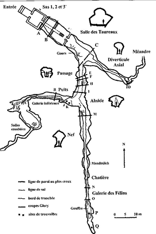 Plan du site de Lascaux