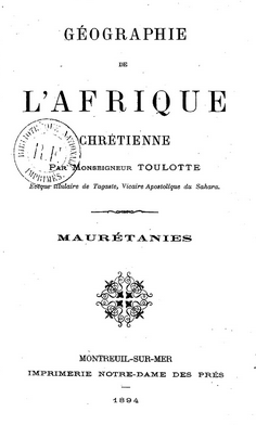 Couverture de "Géographie de l'Afrique chrétienne"