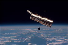 Le télescope spatial Hubble (lancé le 24 avril 1990)
