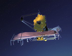 Maquette du télescope James Webb.